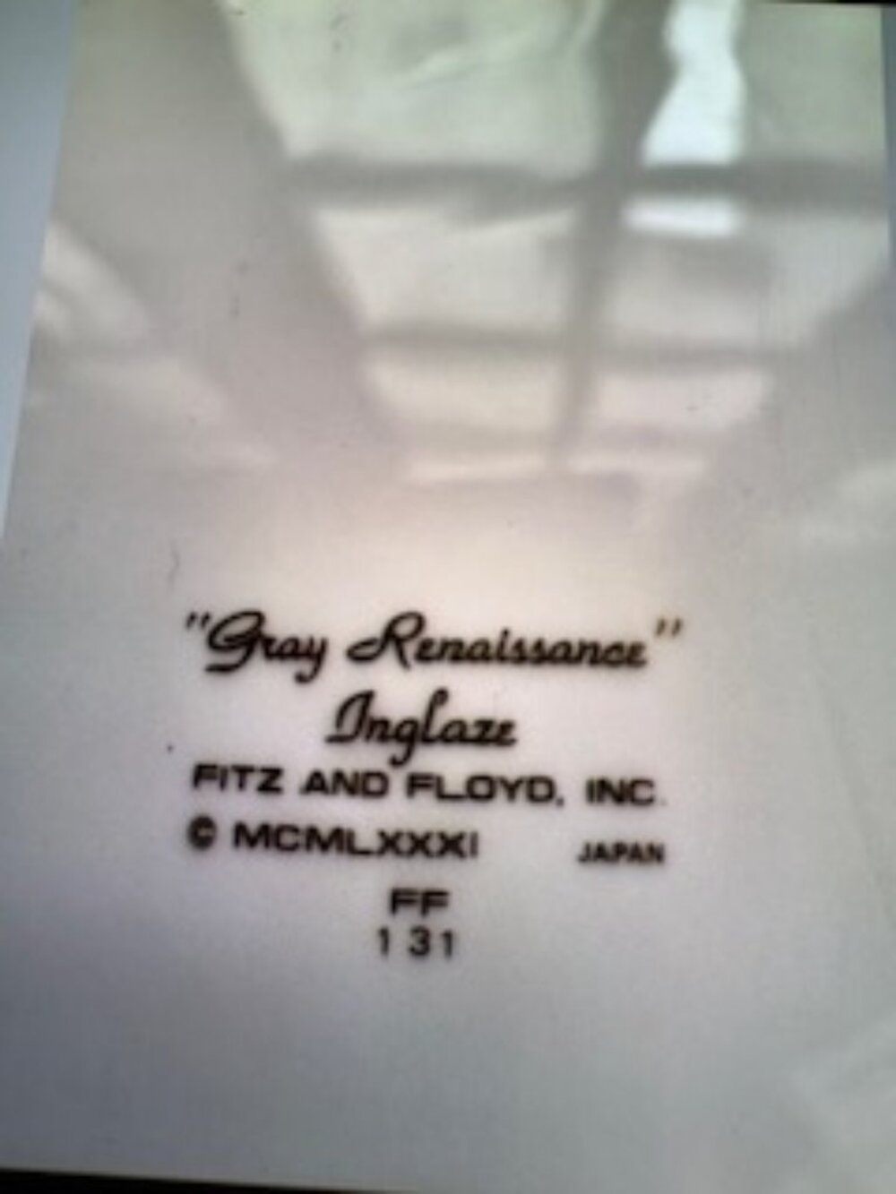 2-Gorgeous Fitz & Floyd "Gray Renaissance" 12 inch Charger Plates - Picture 6 of 6